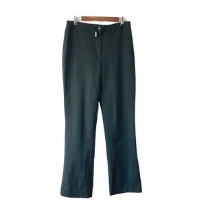 NEW Anna Sui Green Wool Trouser Pants Career Designer Luxury Work Size 46